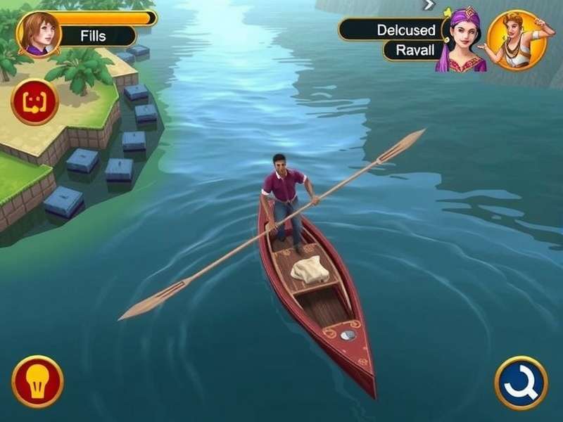 Mystic Waters Of India gameplay screenshot showing river exploration
